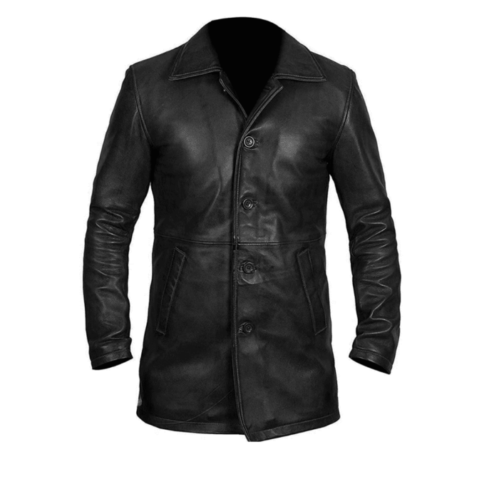 Supernatural20Long20Black20Coat20Genuine20Leather20Military20Style20Front