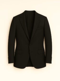 Alverton Black Wool 3 Piece Business Suit jacket layflat image
