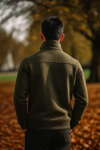 Marlowe20Olive20Wool20Harrington20Jacket20back.avif Marlowe20Olive20Wool20Harrington20Jacket20back